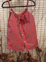 red plaid fairy tie in the wild