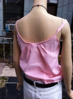 back right pink swiss dot fairy shirt