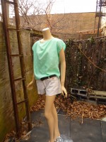 meg shirt full seafoam